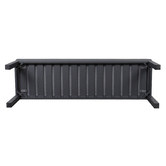Temple &amp; Webster 3 Seater Charcoal Kos Aluminium Outdoor Bench