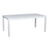 Temple &amp; Webster White Kos Extendable Outdoor Dining Table