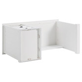 Temple &amp; Webster Hamptons 2 Drawer 1 Shelf Desk