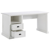 Temple &amp; Webster Hamptons 2 Drawer 1 Shelf Desk