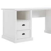 Temple &amp; Webster Hamptons 2 Drawer 1 Shelf Desk