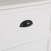 Temple &amp; Webster Hamptons 2 Drawer 1 Shelf Desk