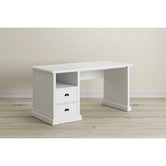Temple &amp; Webster Hamptons 2 Drawer 1 Shelf Desk