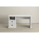 Temple &amp; Webster Hamptons 2 Drawer 1 Shelf Desk