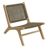 Temple &amp; Webster Harbour Acacia Wood Outdoor Lounge Chair