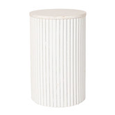 Temple &amp; Webster White Anika Marble Side Table