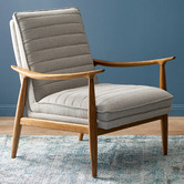 Temple &amp; Webster Stone Aldric Upholstered Armchair