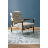 Temple &amp; Webster Stone Aldric Armchair &amp; Ottoman Set