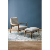 Temple &amp; Webster Stone Aldric Upholstered Armchair