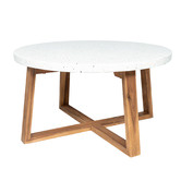 Temple &amp; Webster Calypso Polystone Outdoor Coffee Table