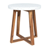 Temple &amp; Webster Calypso Polystone Outdoor Side Table