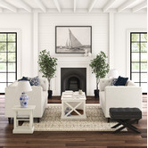 Temple &amp; Webster Hamptons Rectangular Coastal Coffee Table