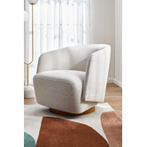 Temple &amp; Webster Kelly Swivel Armchair