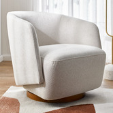 Temple &amp; Webster Kelly Swivel Armchair