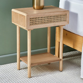 Temple & Webster Iman Rattan Bedside Table