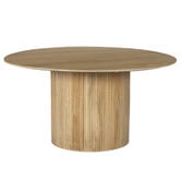 Temple &amp; Webster Anika Round Mango Wood Dining Table