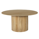 Temple &amp; Webster Anika Round Mango Wood Dining Table