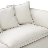 Temple &amp; Webster Montauk 3 Seater Slipcover Sofa &amp; Ottoman Set