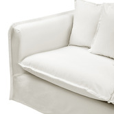 Temple &amp; Webster Montauk 3 Seater Slipcover Sofa &amp; Ottoman Set