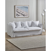 Temple &amp; Webster Montauk 3 Seater Slipcover Sofa