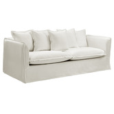 Temple &amp; Webster Montauk 3 Seater Slipcover Sofa &amp; Ottoman Set