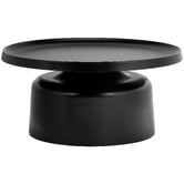 Temple &amp; Webster Palatine Round Steel Coffee &amp; Side Table Set