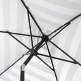 Temple &amp; Webster 2.7 x 1.8m Brighton Striped Rectangular Market Umbrella