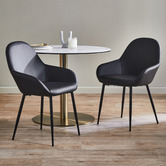 Temple &amp; Webster Frankie Faux Leather Dining Chairs