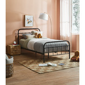 Temple & Webster Black Bailey Metal Bed Frame