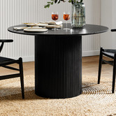 Temple &amp; Webster Black Anika Mango Wood Dining Table