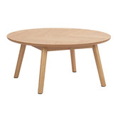 Temple &amp; Webster Dion Herringbone Oak Wood Coffee Table