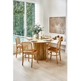 Temple &amp; Webster Anika Round Mango Wood Dining Table