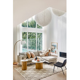 Temple &amp; Webster Natural Bellamy 3 Seater Sofa with Chaise