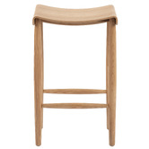 Temple &amp; Webster 65cm Kobe Ash Wood Barstool