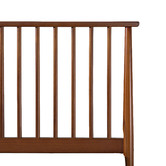 Temple &amp; Webster Warm Brown Liam Pine Wood Bed Queen