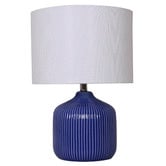 Temple &amp; Webster Darcy Ceramic &amp; Linen Bedside Lamp