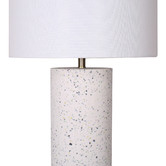 Temple &amp; Webster Lux Terrazzo &amp; Brass Table Lamp