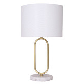 Temple &amp; Webster 50cm Ellis Marble Table Lamp