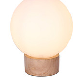 Temple &amp; Webster 22cm Mila Pine Wood Table Lamp