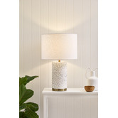 Temple &amp; Webster Lux Terrazzo &amp; Brass Table Lamp