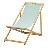 Temple &amp; Webster Belize Wooden Outdoor Deck Chair &amp; Footstool Set