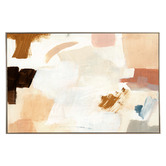 Temple & Webster Sandy Abstract Framed Canvas Wall Art