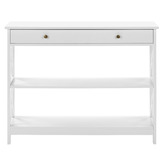 Temple &amp; Webster White Noosa Console Table with Drawer