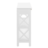 Temple &amp; Webster White Noosa Console Table with Drawer