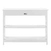 Temple &amp; Webster White Noosa Console Table with Drawer