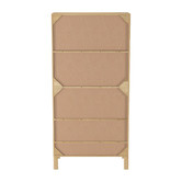 Temple &amp; Webster Anya Mango Wood &amp; Rattan Cupboard
