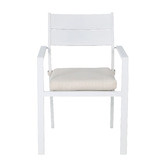 Temple &amp; Webster 4 Seater White Kos Outdoor Extendable Dining Set