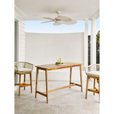 Temple &amp; Webster Sorrento Acacia Wood Outdoor Bar Table