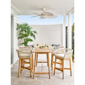 Temple &amp; Webster Sorrento Acacia Wood Outdoor Bar Table