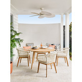 Temple &amp; Webster Laguna Rope Outdoor Dining Chair